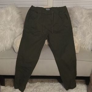 Olive green joggers